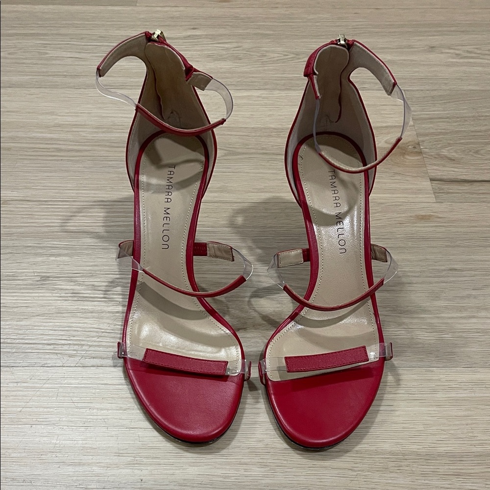Tamara Mellon Strappy Red Sandals